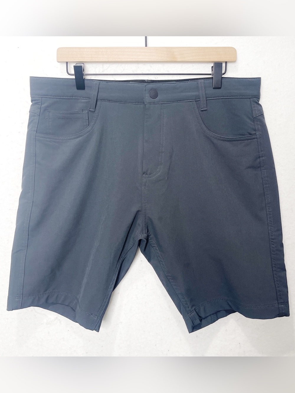 Kyodan Golf Mens Performance Shorts Stretch Flat Front Tech Gray Athletic Sz 34